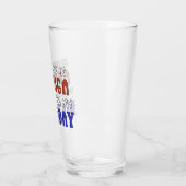 Verre 4 juillet Anniversaire drôle (Gauche)