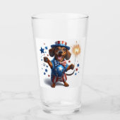 Verre 4 juillet Dachshund Beer (Devant)