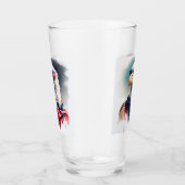 Verre 4 juillet d'aigle patriotique (Droite)