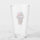 Verre 4 juillet de boxe (Dos)