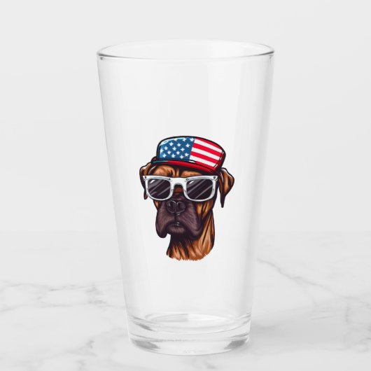 Verre 4 juillet de boxe (Devant)