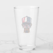 Verre 4 juillet de chien de boxe (Dos)