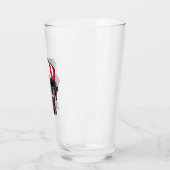 Verre 4 juillet de chien de boxe (Gauche)