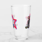 Verre 4 juillet Grande Lettre Star Glass (Gauche)