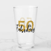 Verre 50 ans fabuleux 50e anniversaire fête (Dos)