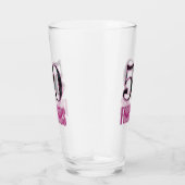 Verre 50 & Fabulous Pink Black Typographie 50e anniversa (Droite)