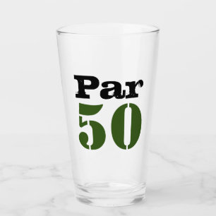 Verre 50e anniversaire du Golf par numéro pour le golf