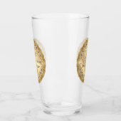 Verre 50e anniversaire Mariage Rose Golden Glass (Gauche)