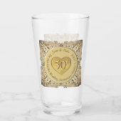 Verre 50ème Anniversaire de Mariage d'or (Dos)