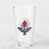 Verre 5e division d'infanterie Aigle Customisé (Devant)