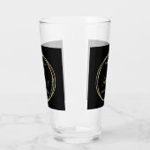 Verre 60th Birthday Black Gold Personalized Party Favor (Gauche)
