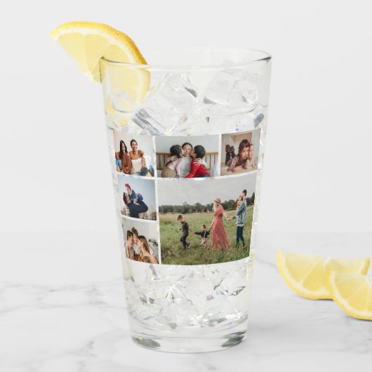 Verre 6 Collage Photo - Couleur Arrière - plan Peut Être (Devant glace)