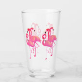 Verre 6 Flamants roses rose vif (Dos)