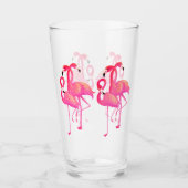 Verre 6 Flamants roses rose vif (Devant)