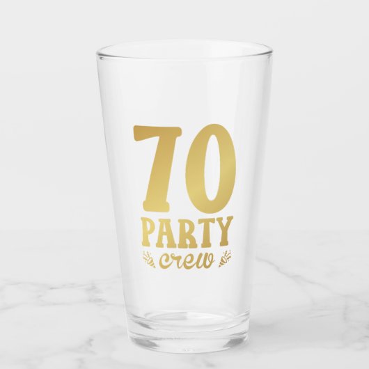 Verre 70 membres d'équipage 70e anniversaire Boire (Devant)