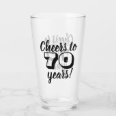 Verre 70e anniversaire Soeurs à 70 ans Bière / Boire (Dos)