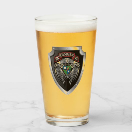 Verre 75e régiment de rangers (Devant (rempli))