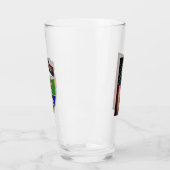 Verre 75e Régiment de Rangers - Drapeau américain - (Gauche)