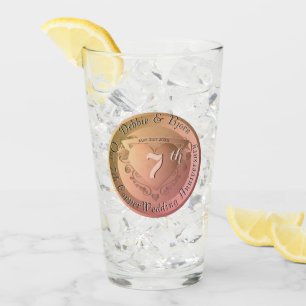 Verre 7e/22 Mariage Anniversaire Cuivre