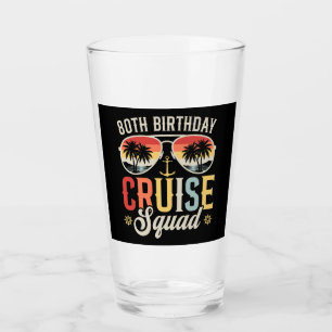 Verre 80E Anniversaire Croisière Famille Correspondant D