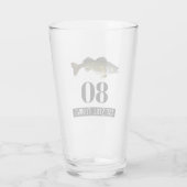 Verre 80e anniversaire Walleye Fishing Hommes (Dos)