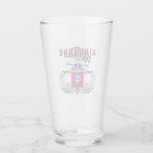Verre 82e escarmouches à drapeau américain de la Divisio (Dos)