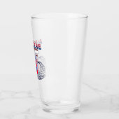 Verre 82e escarmouches à drapeau américain de la Divisio (Gauche)