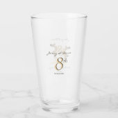 Verre 8e anniversaire Mariage du renne de bronze (Dos)