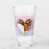 Verre 8th Wedding Anniversary Pearl Heart Keepsake (Devant)
