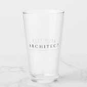 Verre à bière ARCHITECT / Noir (Dos)