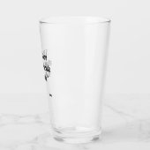 Verre à bière avec citation drôle (Gauche)