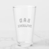 Verre à bière BAD Influence – Typographie noire gr (Dos)