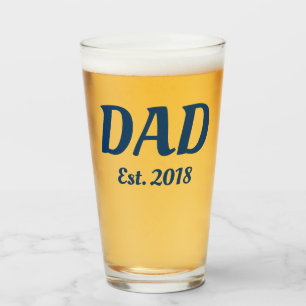 Verre à bière de pinte pour futur papa