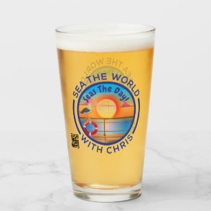 Verre à bière Découvrir le monde avec Chris