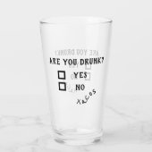 Verre à bière drôle de tacos boisson ivre (Dos)