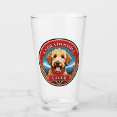 Verre à bière Labradoodle Golden Doodle (Devant)