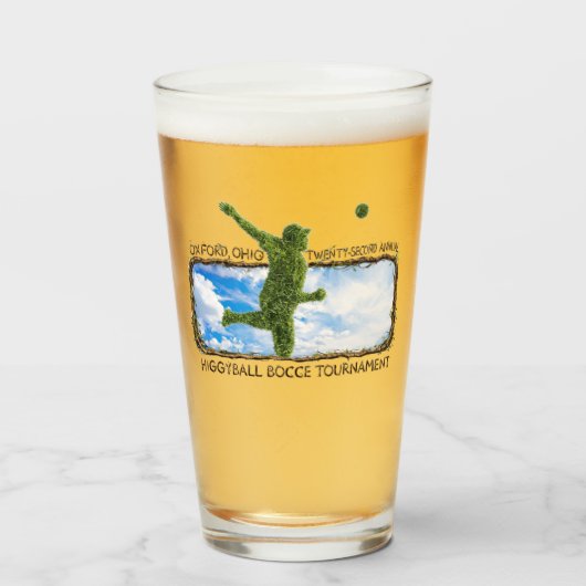 Verre à bière logo H22 (Devant (rempli))