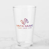 Verre à bière Meta Music (Devant)