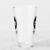 Verre à bière personnalisé 16oz avec logo et texte (Gauche)
