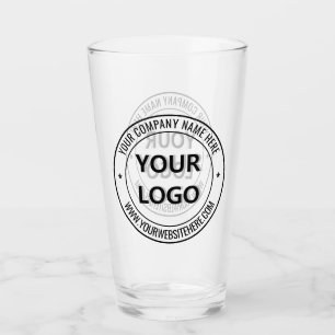 Verre à bière personnalisé avec logo et texte d'en