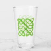 Verre à bière Pint GREEN CELTIC KNOT (Dos)