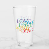 VERRE À BIÈRE RAINBOW LOVE (Devant)