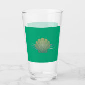 Verre à bière vert trèfle Lettre B - St. Patrick (Devant)