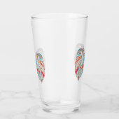 Verre à boire avec Anthurium modifié (Droite)