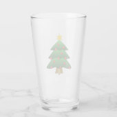 Verre à boire avec motif d'arbre de Noël (Dos)