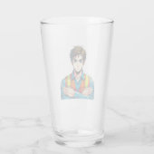 Verre à boire avec un professionnel de sécurité ma (Dos)