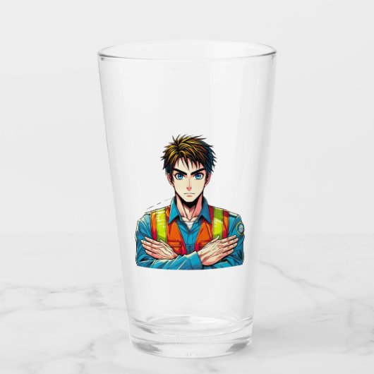 Verre à boire avec un professionnel de sécurité ma (Devant)