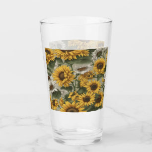 Verre à boire - Fleurs de soleil marguerites #2