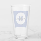 VERRE À BOIRE INITIAL ET NOM (Dos)