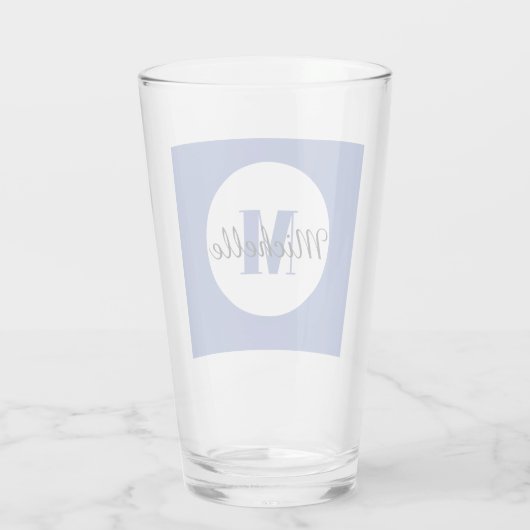 VERRE À BOIRE INITIAL ET NOM (Dos)